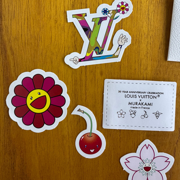 Louis Vuitton X Takashi Murakami 20th Anniversary LV x TM 6 Cherry Stickers Set - Picture 2 of 5